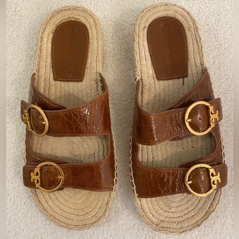 Tory Burch Leather Birkenstock Sandals